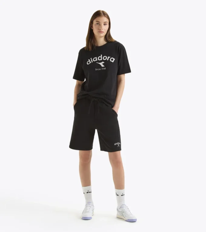 Bermuda Athl. Logo Bermudashorts aus French Terry-Baumwolle – geschlechtsneutral