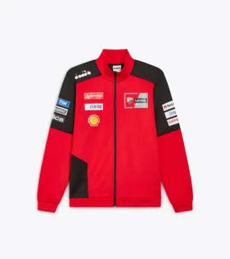 Full-Zip Ducati Replica Mgp25 Sportliches Ducati 2025 MotoGP Replica Sweatshirt mit durchgehendem Reißverschluss