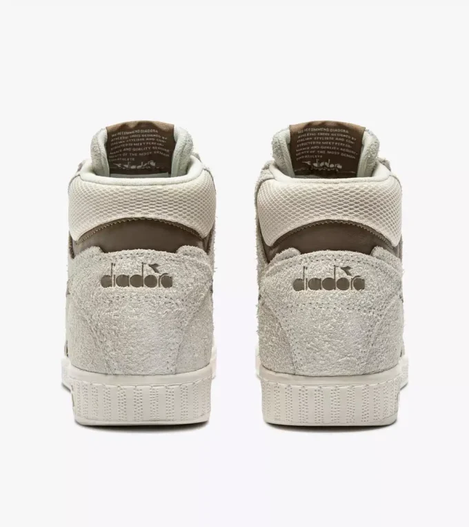 Game High Suede Waxed Retro-Tennisschuh mit hohem Schaft