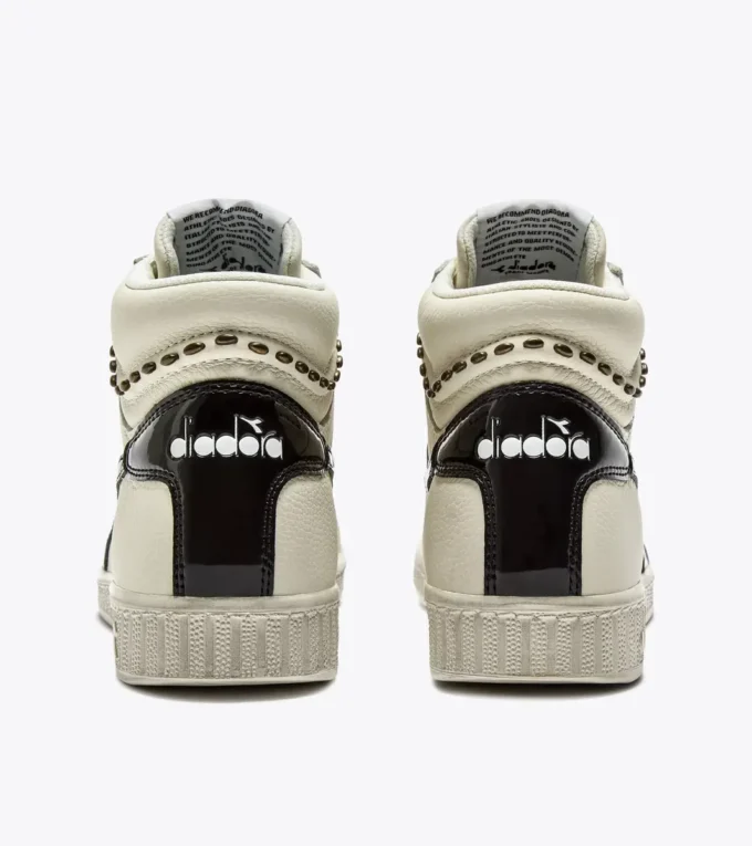 Game L High Waxed Studs Wn Retro-Tennissneaker mit hohem Schaft