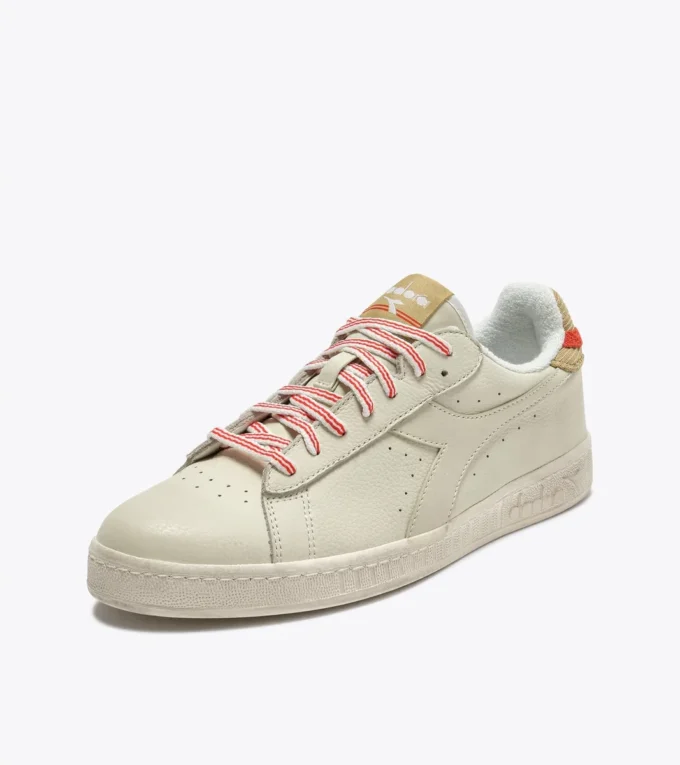 Game Low Tumble Waxed Retro-Tennisschuh