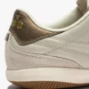 Gold Indoor Metal Terrace-Style-Sneaker aus Leder