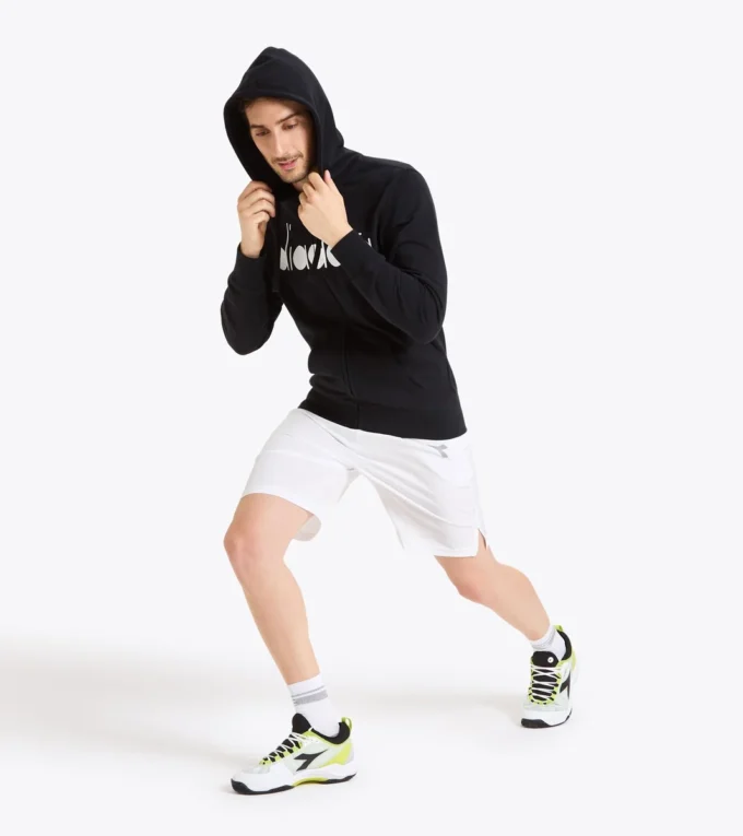 Hd Fz Sweat Diadora Club Tennis Hoodie mit durchgehendem Reißverschluss