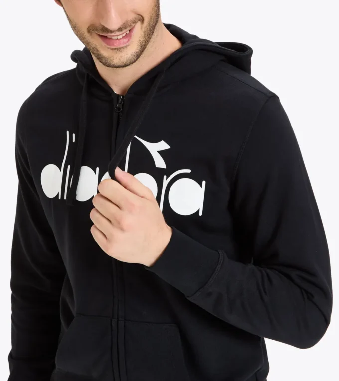 Hd Fz Sweat Diadora Club Tennis Hoodie mit durchgehendem Reißverschluss