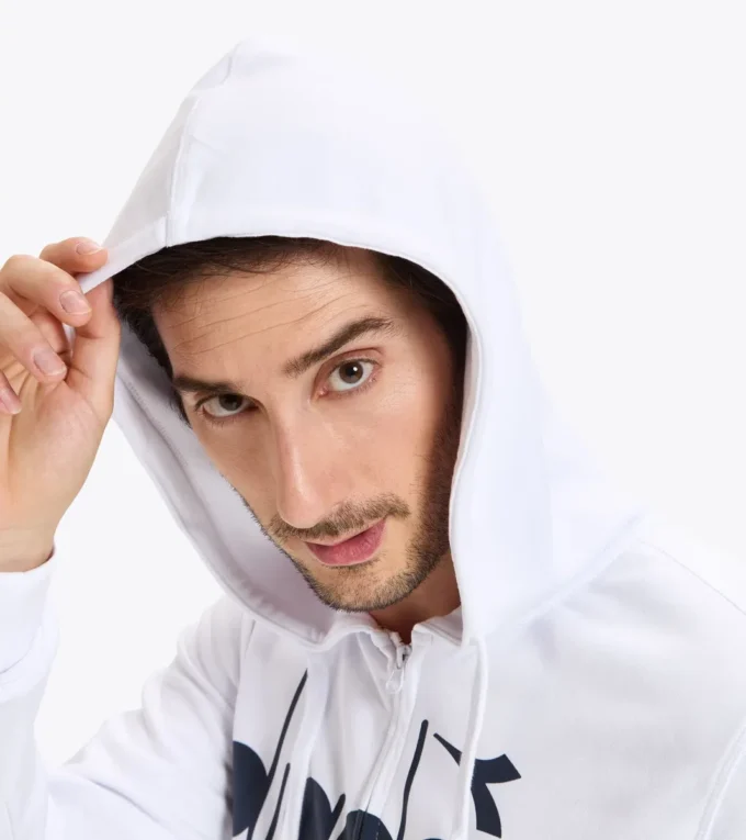 Hd Fz Sweat Diadora Club Tennis Hoodie mit durchgehendem Reißverschluss