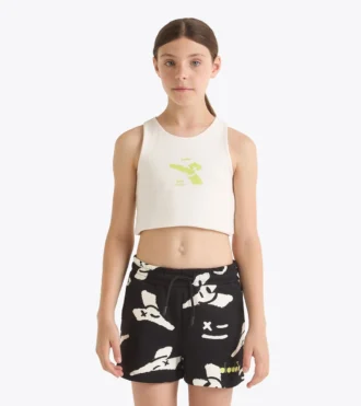 Jg. Crop Top Smile Logo T-Shirt Cropped Logo – Mädchen