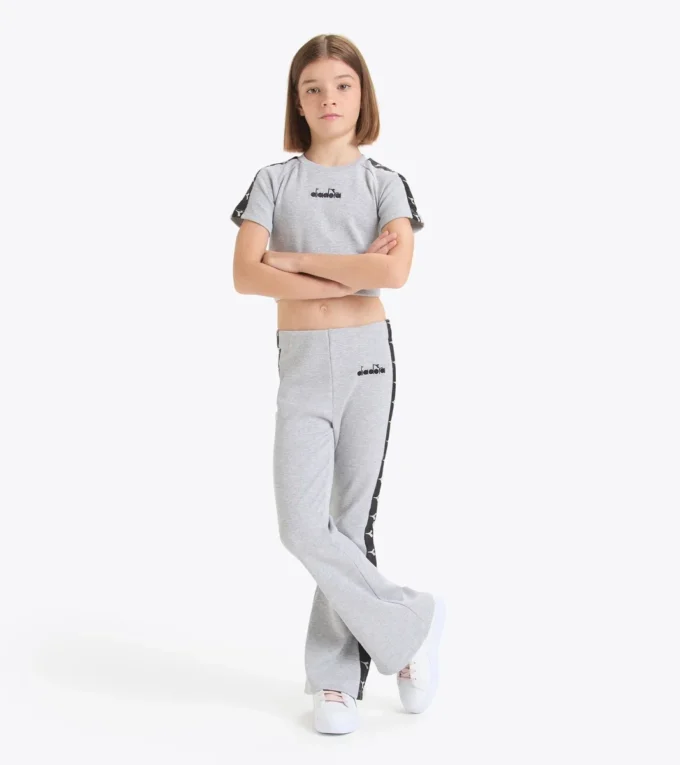 Jg. Crop Top Tape Geripptes Crop-Top – Mädchen