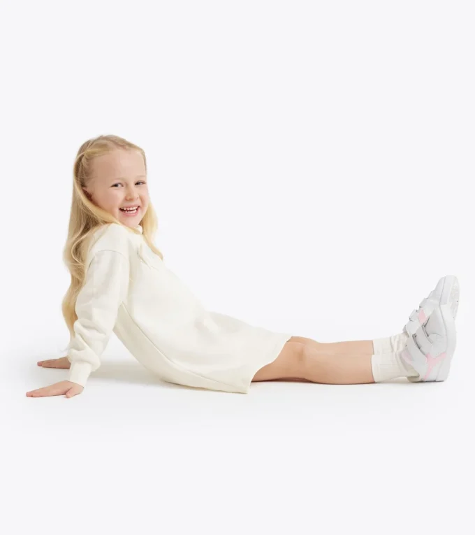 Jg. Dress Rhinestone Td Fleecegefüttertes Kleid – Mädchen