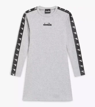 Jg. Dress Tape Sportliches geripptes Kleid – Mädchen