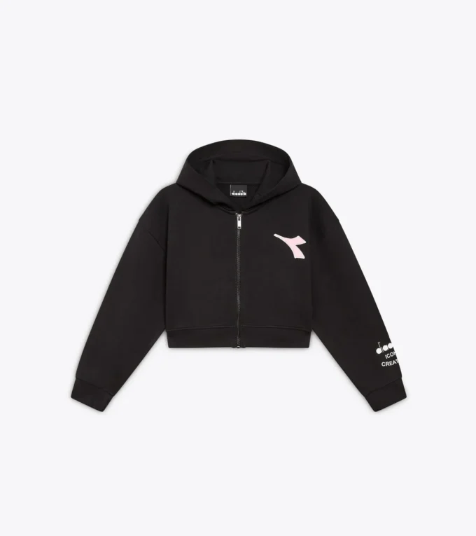 Jg. Hoodie Fz Pink Smile Hoodie mit verblassten Details – Mädchen