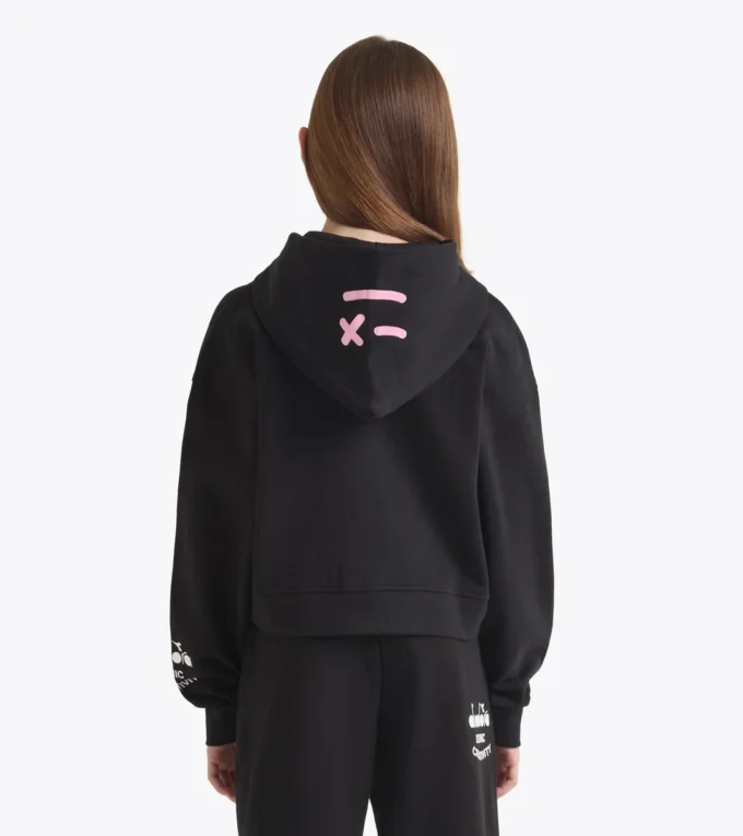 Jg. Hoodie Fz Pink Smile Hoodie mit verblassten Details – Mädchen