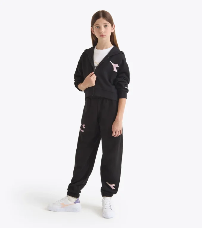 Jg. Hoodie Fz Pink Smile Hoodie mit verblassten Details – Mädchen