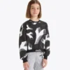 Jg. Sweatshirt Crop Aop Kurzes Sweatshirt – Mädchen