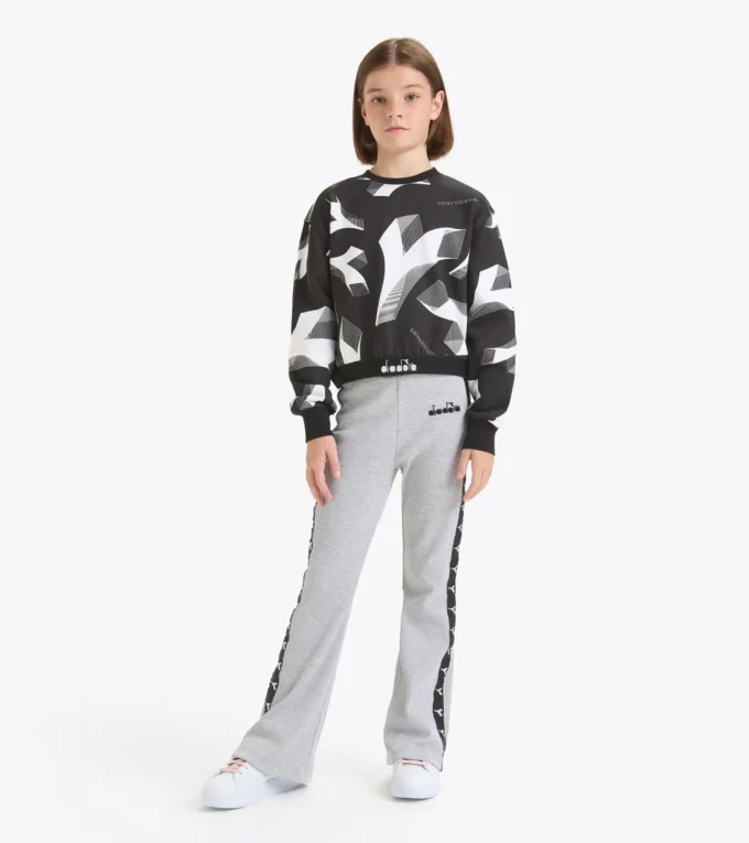 Jg. Sweatshirt Crop Aop Kurzes Sweatshirt – Mädchen