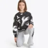 Jg. Sweatshirt Crop Aop Kurzes Sweatshirt – Mädchen