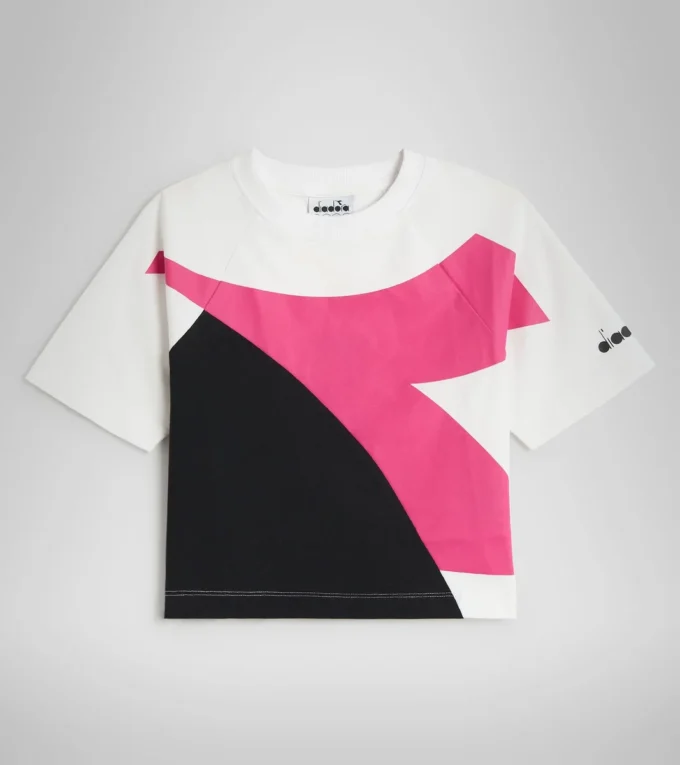 Jg.T-Shirt Ss Power Logo Baumwoll-Sport-T-Shirt – Mädchen