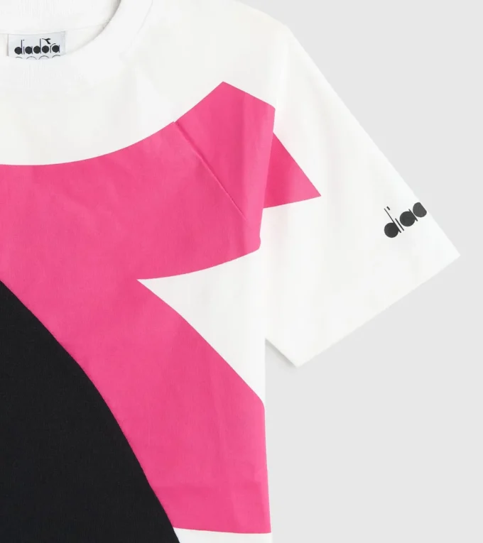 Jg.T-Shirt Ss Power Logo Baumwoll-Sport-T-Shirt – Mädchen