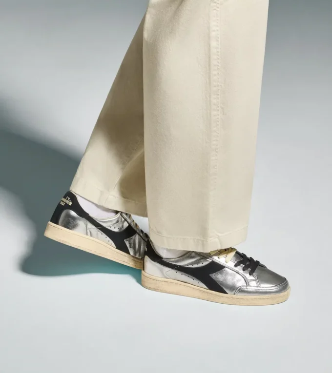 Prestige Metal Used Heritage Sneaker aus Leder