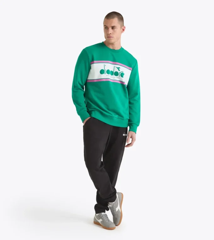 Sweatshirt Crew Logo Baumwoll-Crewneck