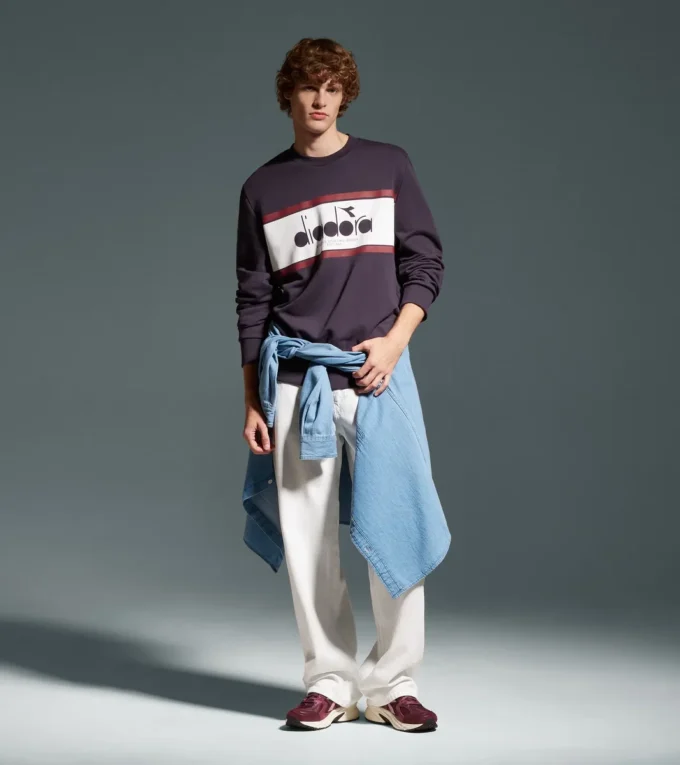 Sweatshirt Crew Logo Baumwoll-Crewneck