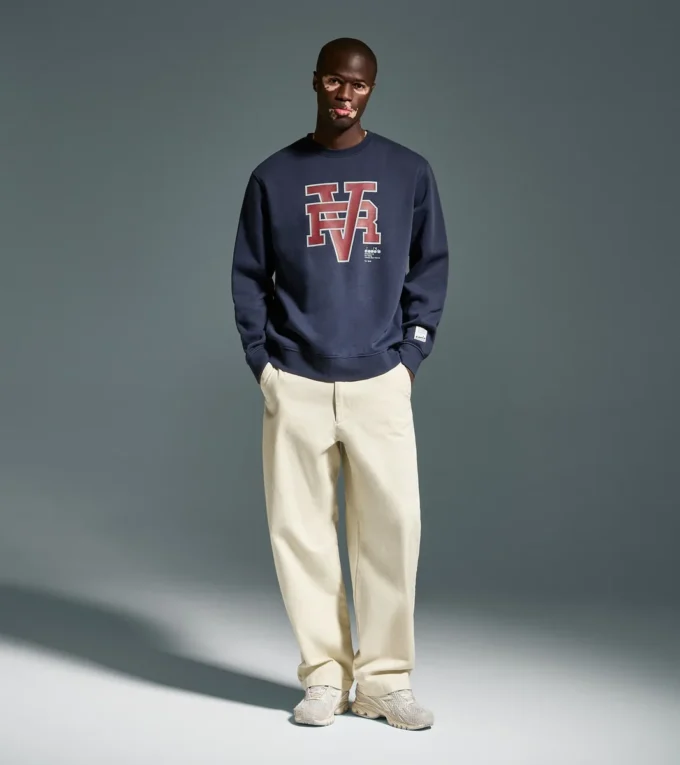 Sweatshirt Crew Run Valley College-inspiriertes Sweatshirt mit Rundhalsausschnitt – Run Valley