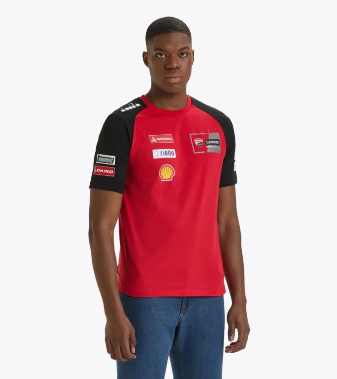 T-Shirt Ducati Replica Mgp24 Sportliches Ducati 2024 MotoGP Replica T-Shirt
