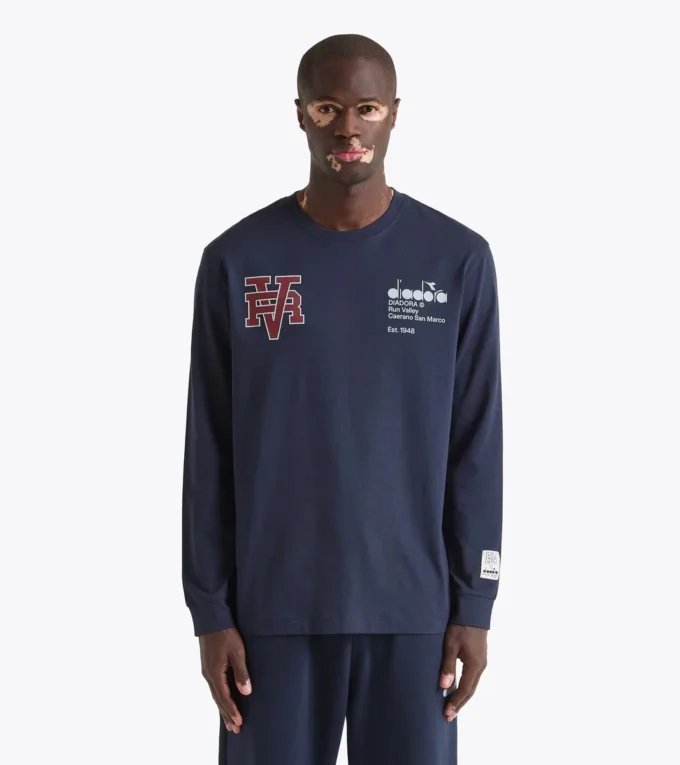 T-Shirt Ls Run Valley T-Shirt im College-Stil – Run Valley