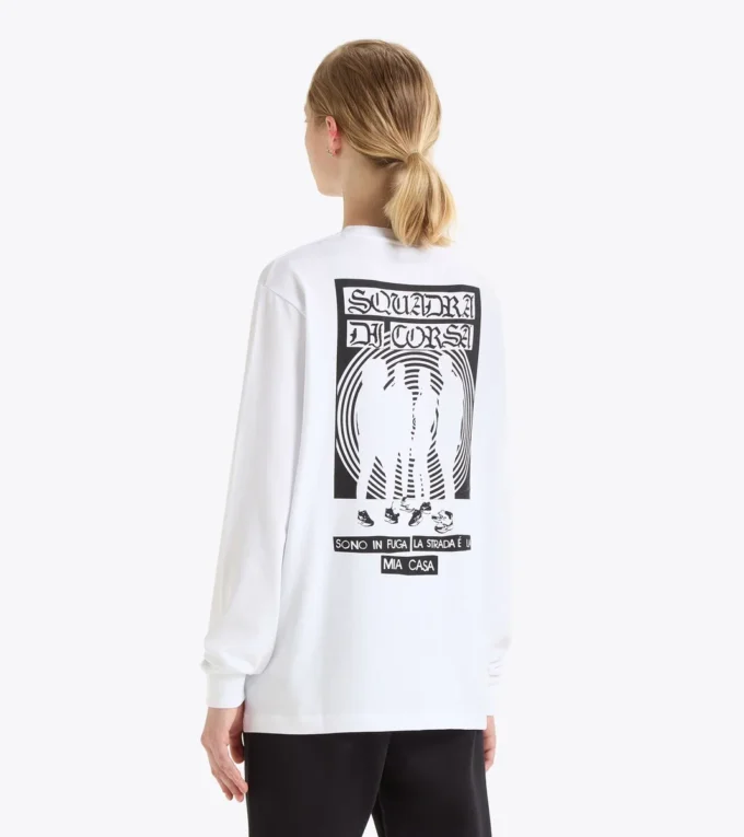 T-Shirt Ls Squadra Di Corsa Squadra di Corsa Langarm-T-Shirt – Recycelte Baumwolle – Unisex