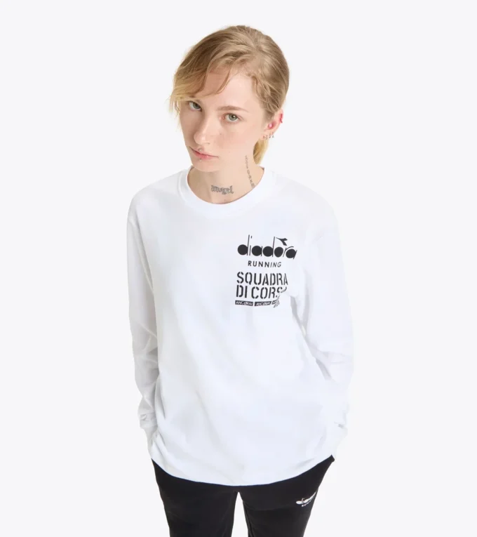 T-Shirt Ls Squadra Di Corsa Squadra di Corsa Langarm-T-Shirt – Recycelte Baumwolle – Unisex