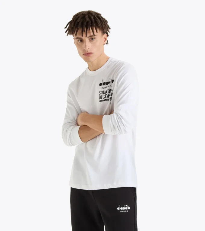 T-Shirt Ls Squadra Di Corsa Squadra di Corsa Langarm-T-Shirt – Recycelte Baumwolle – Unisex