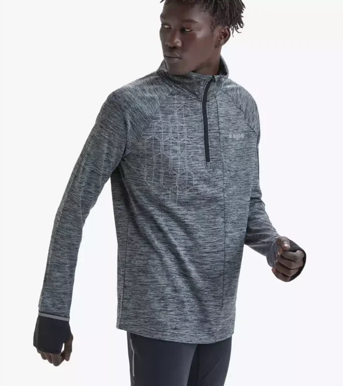 Warm Up Winter Sweat Be One 1/2 Zip-Laufshirt